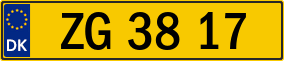 Trailer License Plate